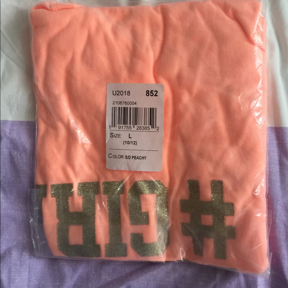 Peach children’s place shirt .
